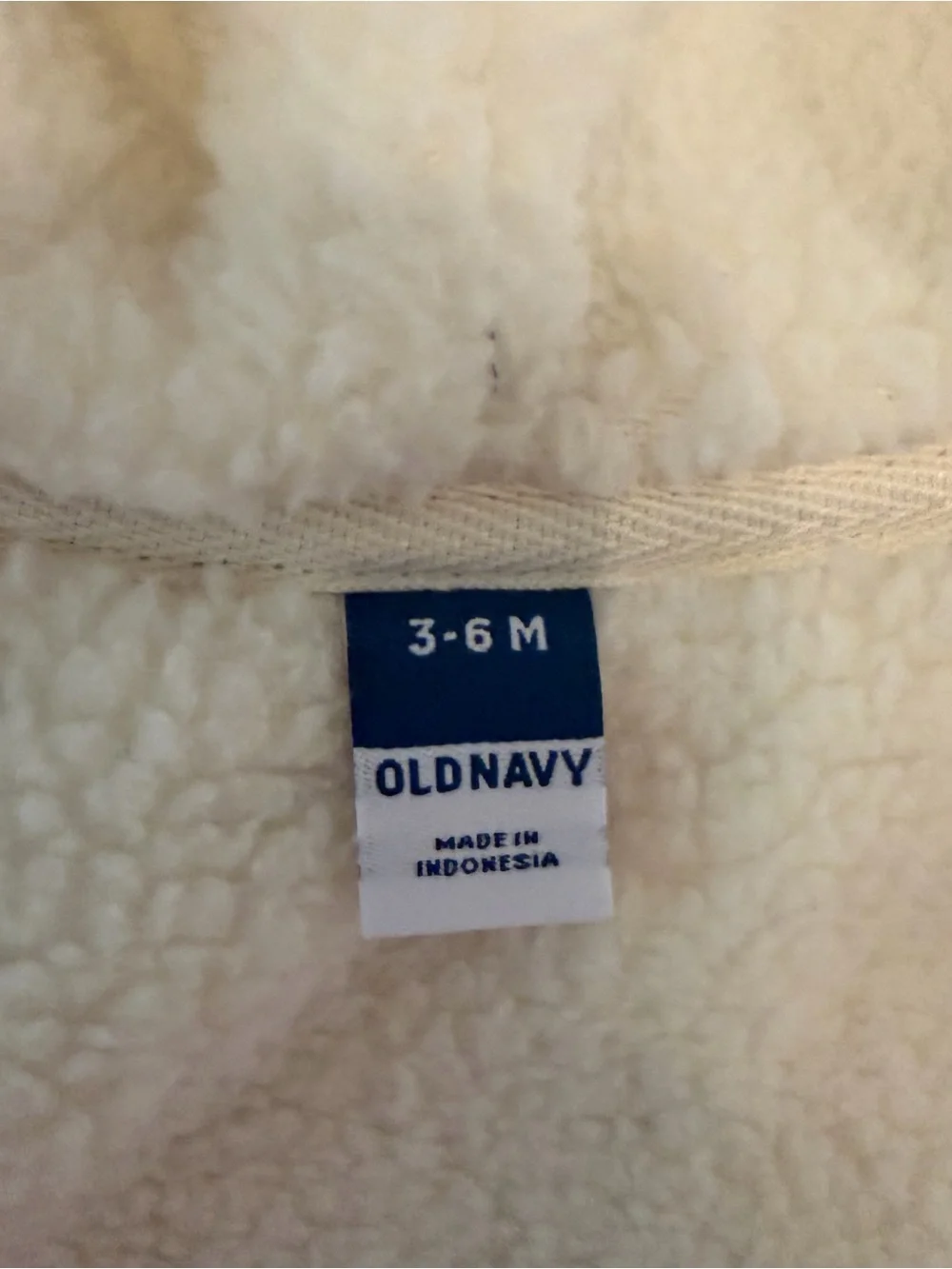 Old Navy Sherpa Lined Zip Hoodie NWT Baby‎ Size 3-6 Months
